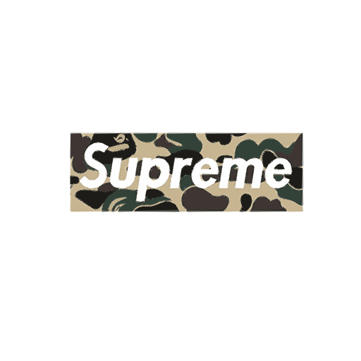 supreme logo print