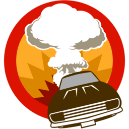 cars and explosion emoji