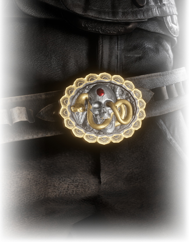Red Dead Online Bounty Hunter Viper Buckle