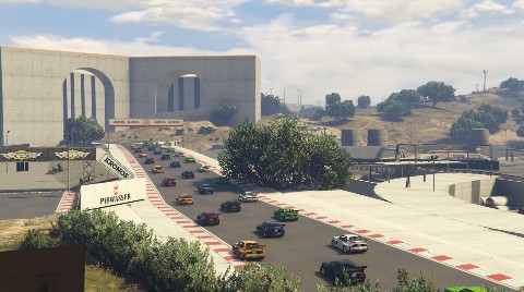 B80 Redwood lights track job image